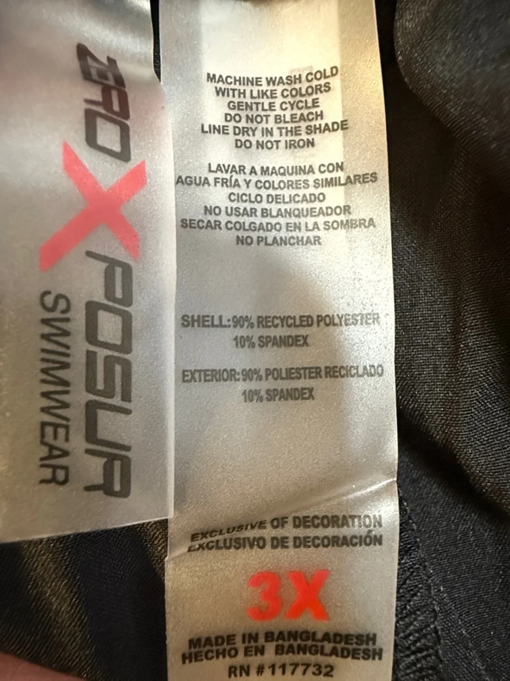Zeroxposur Paddle Short Black Sun Smart UPF 30+ Lake Beach Summer NWT Women’s 3X